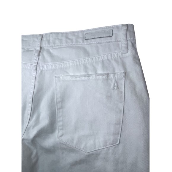 Articles of Society Jeans Rene High Rise Straight Leg Taper White Distressed 28” - Picture 7 of 12